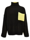 Jw Anderson Two Tone Sweater In Gray