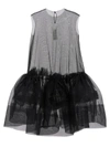 Maison Margiela Flounced Tulle Minidress In Black