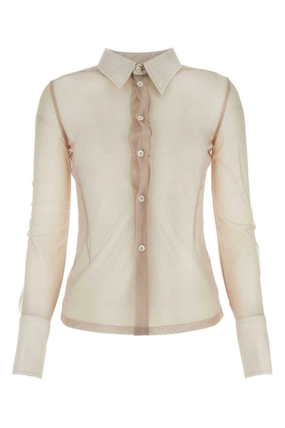 Mm6 Maison Margiela Shirts In Beige O Tan