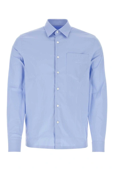 Prada Shirts In Light Blue