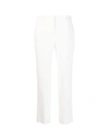 Ermanno Scervino Tailored High-waist Trousers With Subtle Pleats In White