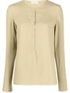 Veronique Leroy Véronique Leroy Silk-crepe Tunisian Top In Pascolo