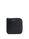 Acne Studios Leather Zipped Wallet In Black