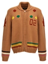 Dsquared2 Jacquard Cardigan Sweaters And Cardigans Multicolor In Multicolor