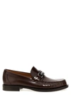 Ferragamo Fort Gancho Horsebit-plaque Loafers In Brown