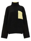 JW ANDERSON J.W. ANDERSON LOGO EMBROIDERY TWO-colour jumper