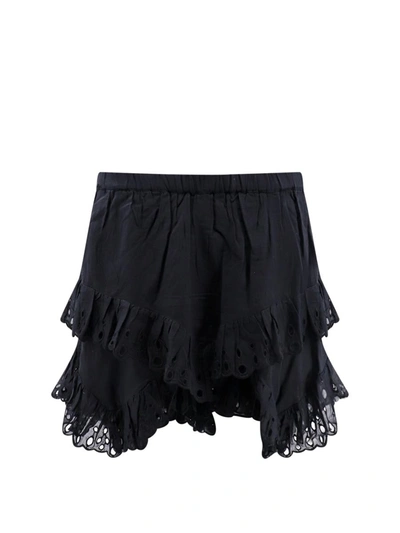 Isabel Marant Étoile Black Kaddy Miniskirt In 01bk Black