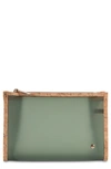 Stephanie Johnson Miami Thyme Medium Zip Cosmetics Bag In Thyme