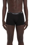Dolce & Gabbana Pack Containing Two Regular Boxers Of The Same Color In Black
