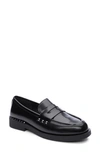 Ash Whisper Studded Round Toe Loafers In Black
