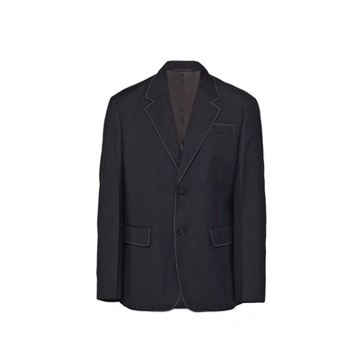 Prada Wool Blazer In Black