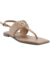 GUESS Arenna Womens Faux Leather Adjustable Slingback Sandals