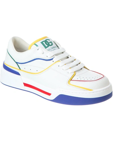Dolce & Gabbana New Roma Leather Sneaker In White