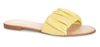 Chinese Laundry Women's Britta Ruched Slide Sandal In Yellow In Yellow
