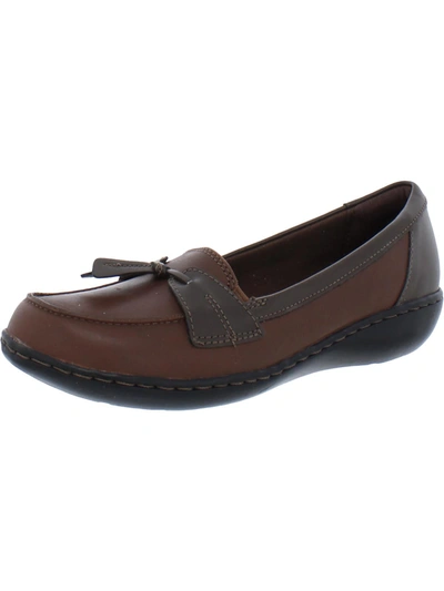 Clarks Ashland Bubble Womens Comfort Insole Loafers In Brown