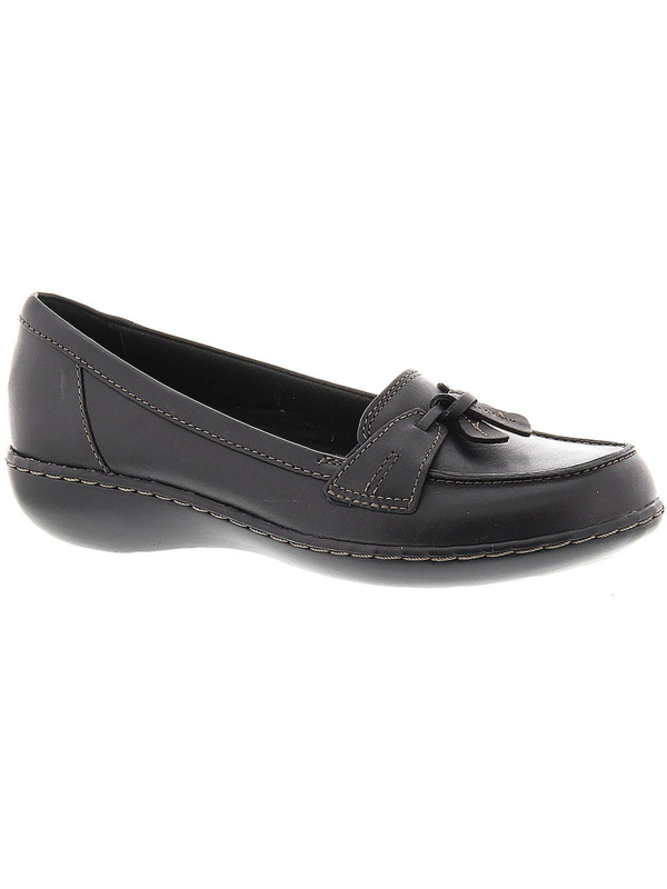 Clarks Ashland Bubble, Mocasín Sin Cordones Mujer, Schwarzes Leder, 37