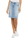Nydj Petite 5-pocket Jean Skirt In Multi
