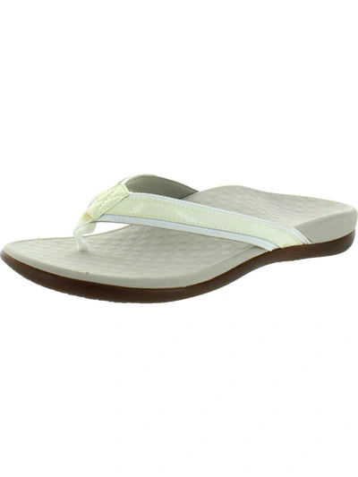 Vionic 44 Tide Ll Womens Slip On Casual Slide Sandals In White