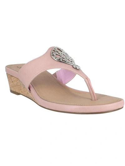 Impo Renata Cork Wedge Sandal In Pink