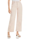 Rag & Bone Logan Wide-leg Mid-rise Cotton-blend Jeans In Beige
