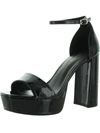 MADDEN GIRL OMEGA WOMENS PATENT LEATHER ANKLE STRAP HEELS