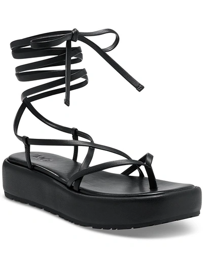 Inc Rexile Womens Thong Strappy Flatform Sandals In Black