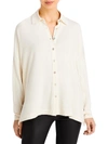 &BASICS WOMENS COLLAR KNITTED BUTTON-DOWN TOP