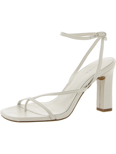 Vince Qiana Womens Ankle Strap Open Toe Pumps In White