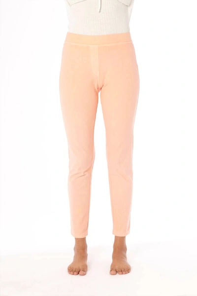 Angel High Waisted Leggings In Peach In Pink