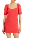 French Connection Whisper Womens Cut Out Daytime Mini Dress In Pink