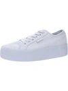 DC MANUAL PLATFORM WOMENS CANVAS LACE-UP CASUAL AND FASHION SNEAKERS