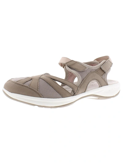 Easy Spirit Esplash Womens Leather Casual Strap Sandals In Beige