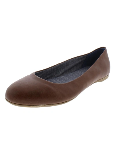 Dr. Scholl's Shoes Wexley Womens Comfort Insole Slip On Ballet Flats In Brown