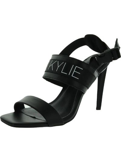 Kendall + Kylie Maddis-sandal Womens Satin Open Toe Slingback Heels In Black