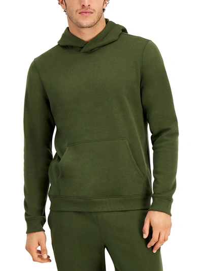 Ideology Mens Solid Fleece Hoodie In Multi