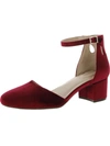 Giani Bernini Izzee Womens Suede Ankle Strap D'orsay Heels In Multi