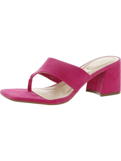 Nine West Gelina 9x9 Womens Slide On Heels Slide Sandals In Pink