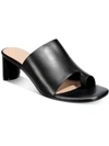 ALFANI COLYERRL WOMENS LEATHER BLOCK HEEL SLIDE SANDALS