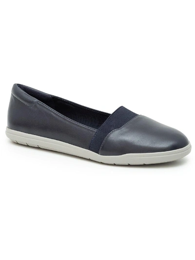 Easy Spirit Bounce Womens Padded Insole Slip On Loafers In Blue