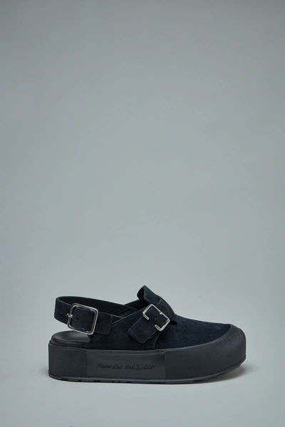 Alexander Mcqueen Man Loafers Black Size 11 Soft Leather