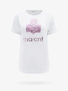 Isabel Marant Étoile Zewel Metallic Printed Linen-jersey T-shirt In White