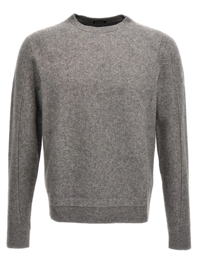 Zegna Cashmere Wool Sweater Sweater, Cardigans Gray In Grey