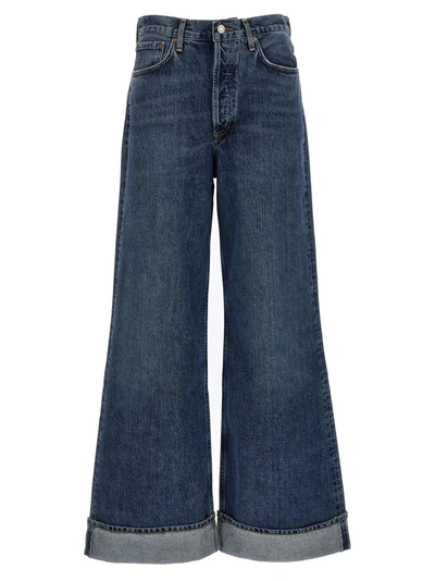 AGOLDE DAME JEANS BLUE