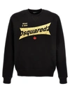 DSQUARED2 LOGO PRINT SWEATSHIRT BLACK