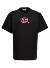 GCDS LOGO PRINT T-SHIRT BLACK