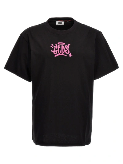 Gcds Graffiti T-shirt In Black