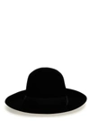 BORSALINO Q.S. FOLAR LISCIO HATS BLACK