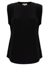 MICHAEL KORS VISCOSE TOP TOPS BLACK