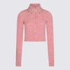 Alessandra Rich Pink Wool Blend Jumper In Pink Melange