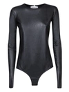 Mm6 Maison Margiela Numbers-motif Bodysuit In Black